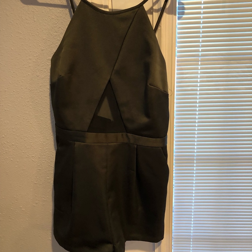Top shop romper olive green size 6